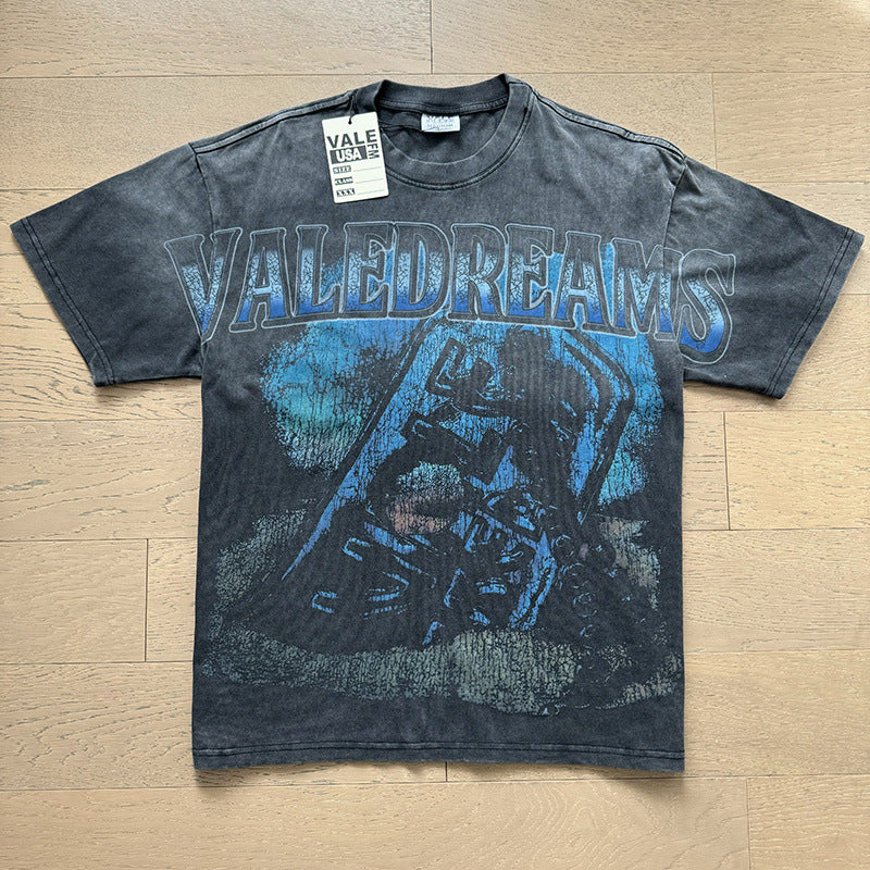 Direct Injection Monkey Wash Distressed Rhinestone T-shirt