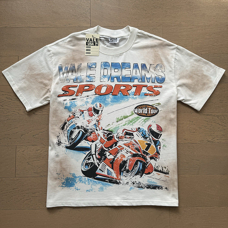 Direct Injection Monkey Wash Distressed Rhinestone T-shirt