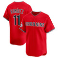 TRASK  Cleveland Guardians #11 Jose Ramirez Red  Alternate Limited Stitched Jersey