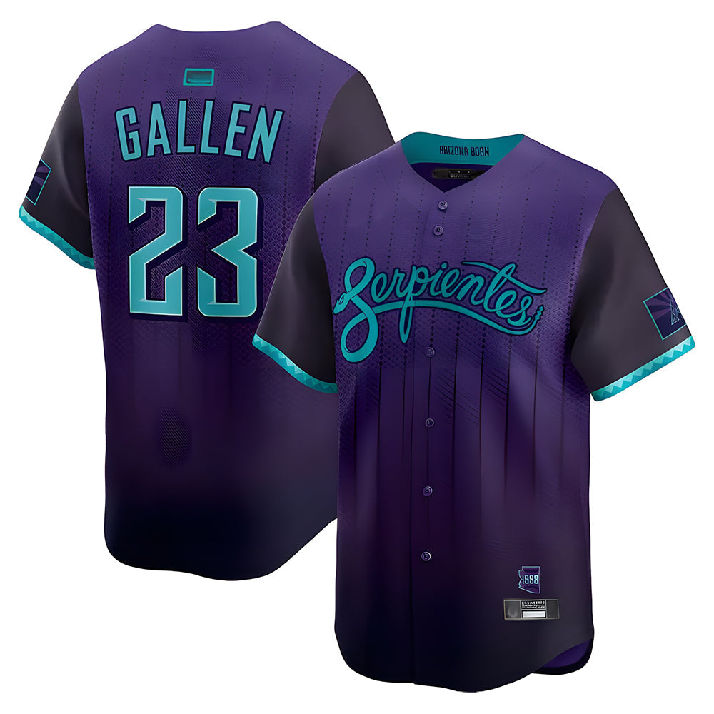 TRASK A.Diamondbacks #23 Zac Gallen Player Purple City Connect Limited Vapor Stitched Jerseys