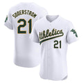 TRASK Athletics #21 Tyler Soderstrom Player White Elite Home Stitched Jersey