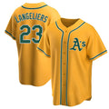 TRASK Athletics #23 Shea Langeliers Player Gold Replica Alternate Stitched Jersey