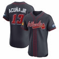 TRASK A.Braves #13 Ronald Acuna Jr. Navy 2025 Speedway Classic Alternate Elite Player Personalized Jersey