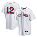 TRASK B.Red Sox #12 Connor Wong Player White Home Game Stitched Jerseys