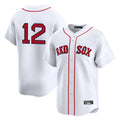 TRASK B.Red Sox #12 Connor Wong Player White Limited Home Game Stitched Jerseys