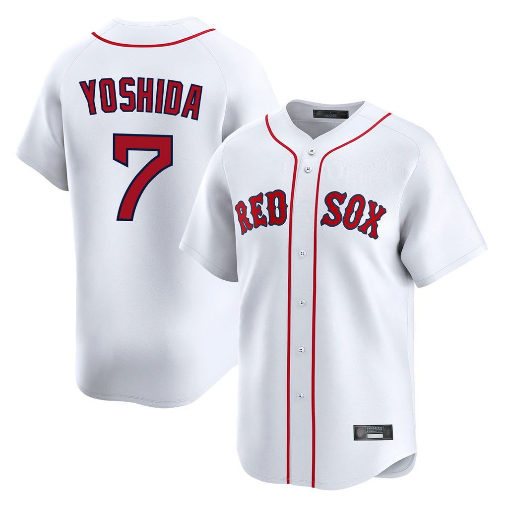 TRASK B.Red Sox #7 Masataka Yoshida Player White Limited Home Game Stitched Jersey