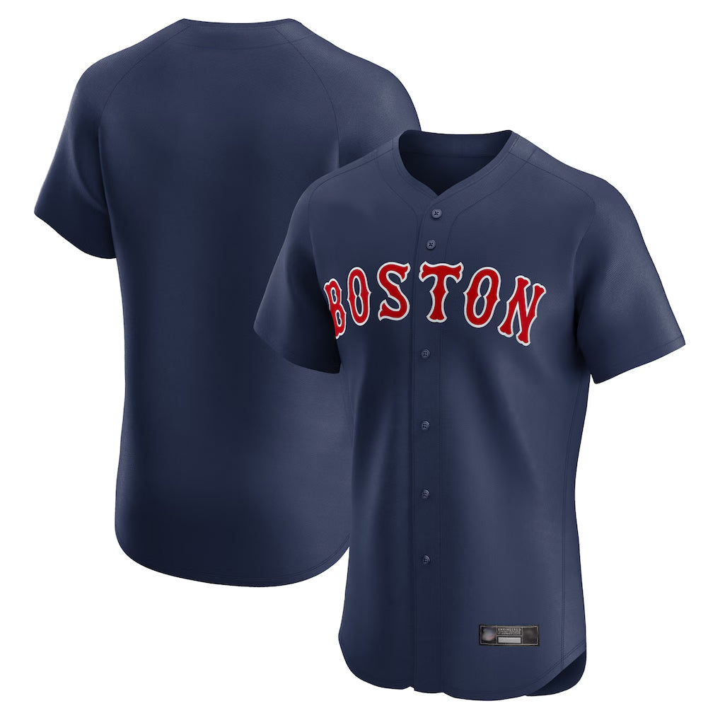 TRASK B.Red Sox Blank Player Navy Limited Elite Home Game Stitched Jerseys