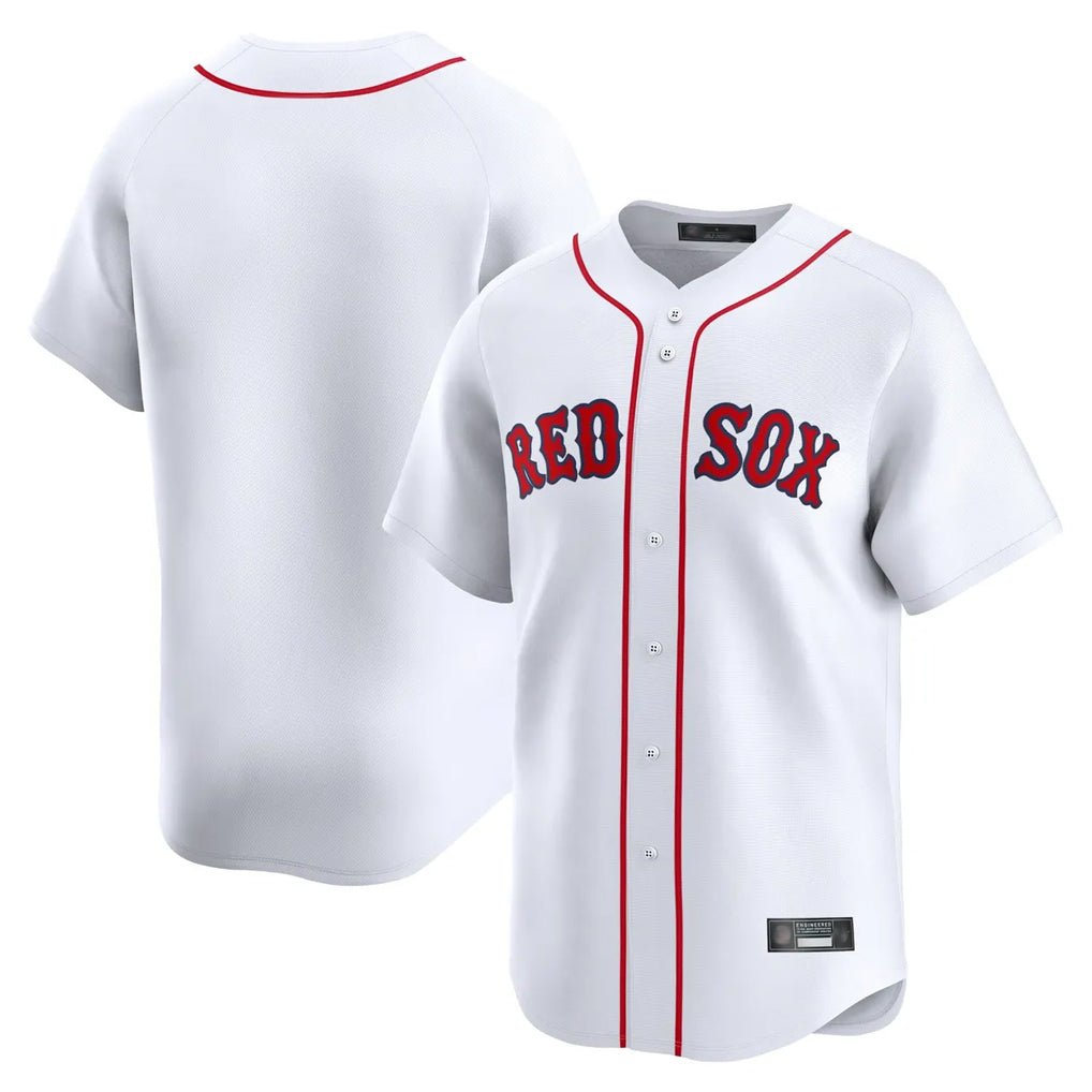 TRASK B.Red Sox Blank Player White Limited Home Game Stitched Jerseys