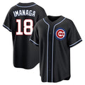 TRASK C.Cubs #18 Shota Imanaga Player Black Fashion Out Game Stitched Jerseys