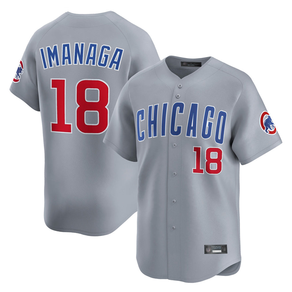 TRASK C.Cubs #18 Shota Imanaga Player Gray Road Limited Home Stitched Jerseys