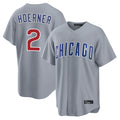TRASK C.Cubs #2 Nico Hoerner Player Gray Home Game Stitched Jerseys