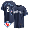 TRASK C.Cubs #2 Nico Hoerner Player Navy 150th Anniversary City Connect Home Game Stitched Jerseys