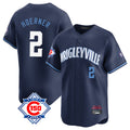 TRASK C.Cubs #2 Nico Hoerner Player Navy City Connect 150th Anniversary Limited Home Stitched Jerseys