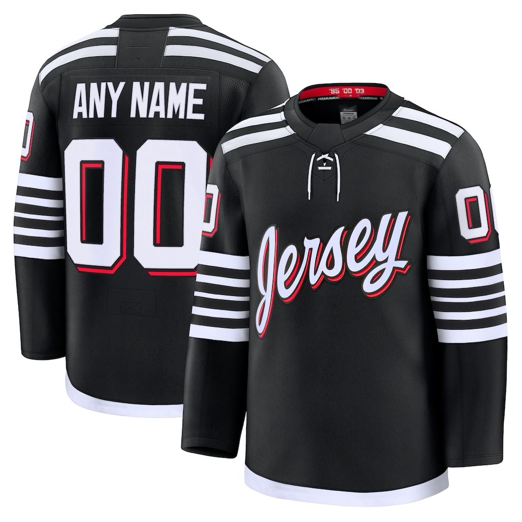 TRASK Cheap NJ.Devils Black Alternate Premium Jerseys