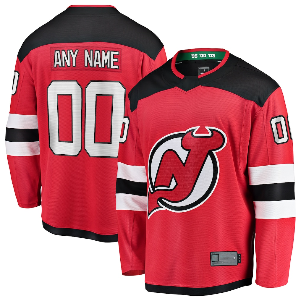 TRASK Cheap NJ.Devils Red Home Breakaway Jerseys