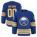TRASK Custom B.Sabres Royal Home Authentic Pro Stitched Jerseys