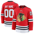 TRASK Custom C.Blackhawks Red Centennial Premium Jerseys