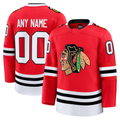 TRASK Custom C.Blackhawks Red Home Premium Jerseys