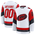 TRASK Custom C.Hurricanes White Away Premium Stitched Jerseys