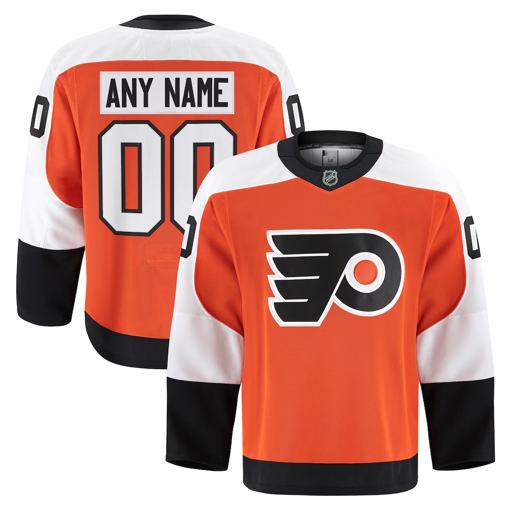 TRASK Custom P.Flyers Orange Home Authentic Pro Jerseys