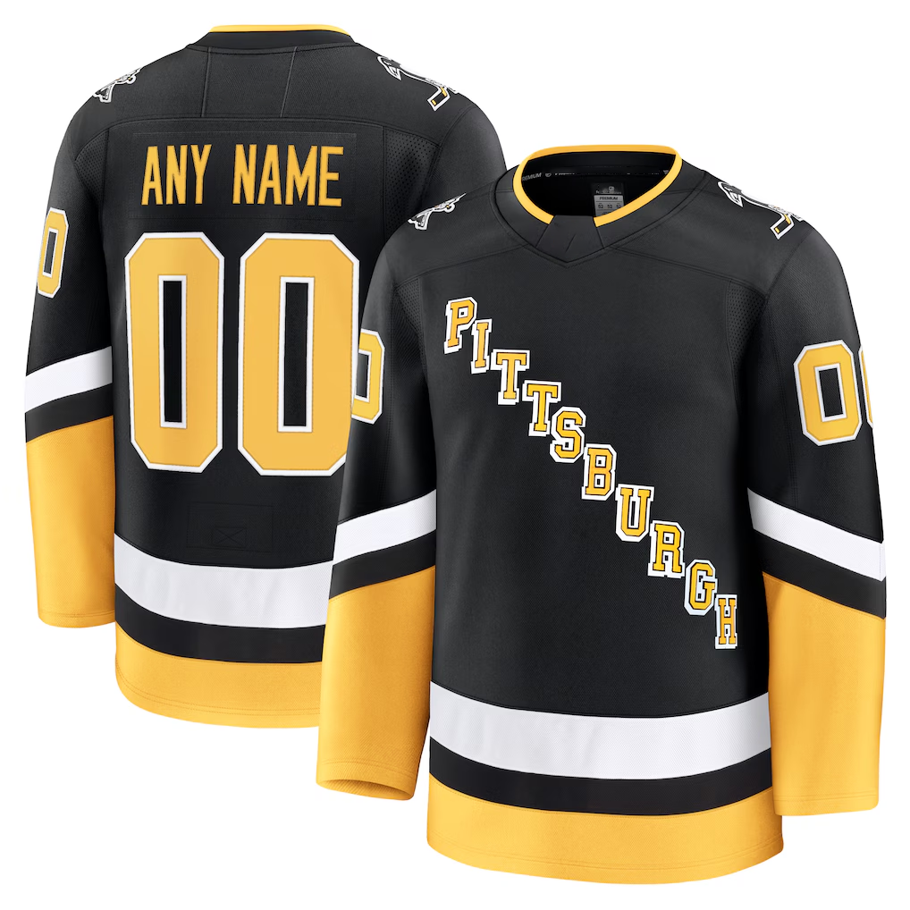 TRASK Custom P.Penguins Black Alternate Premium Jerseys