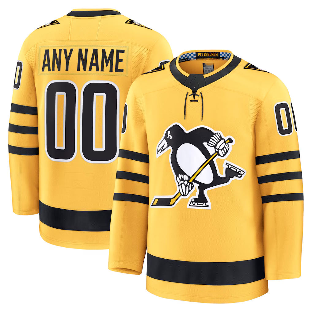 TRASK Custom P.Penguins Gold Alternate Premium Jerseys