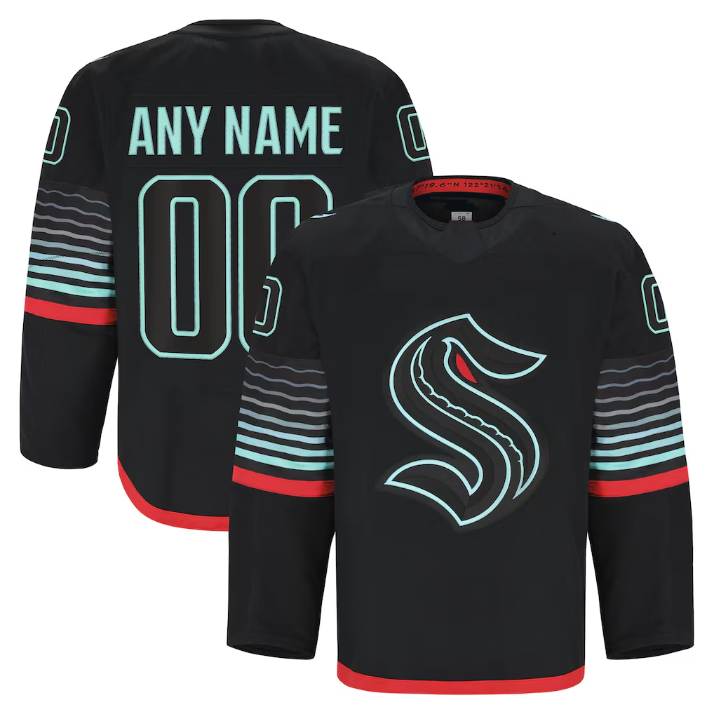 TRASK Custom S.Kraken Black Alternate Authentic Pro Jerseys