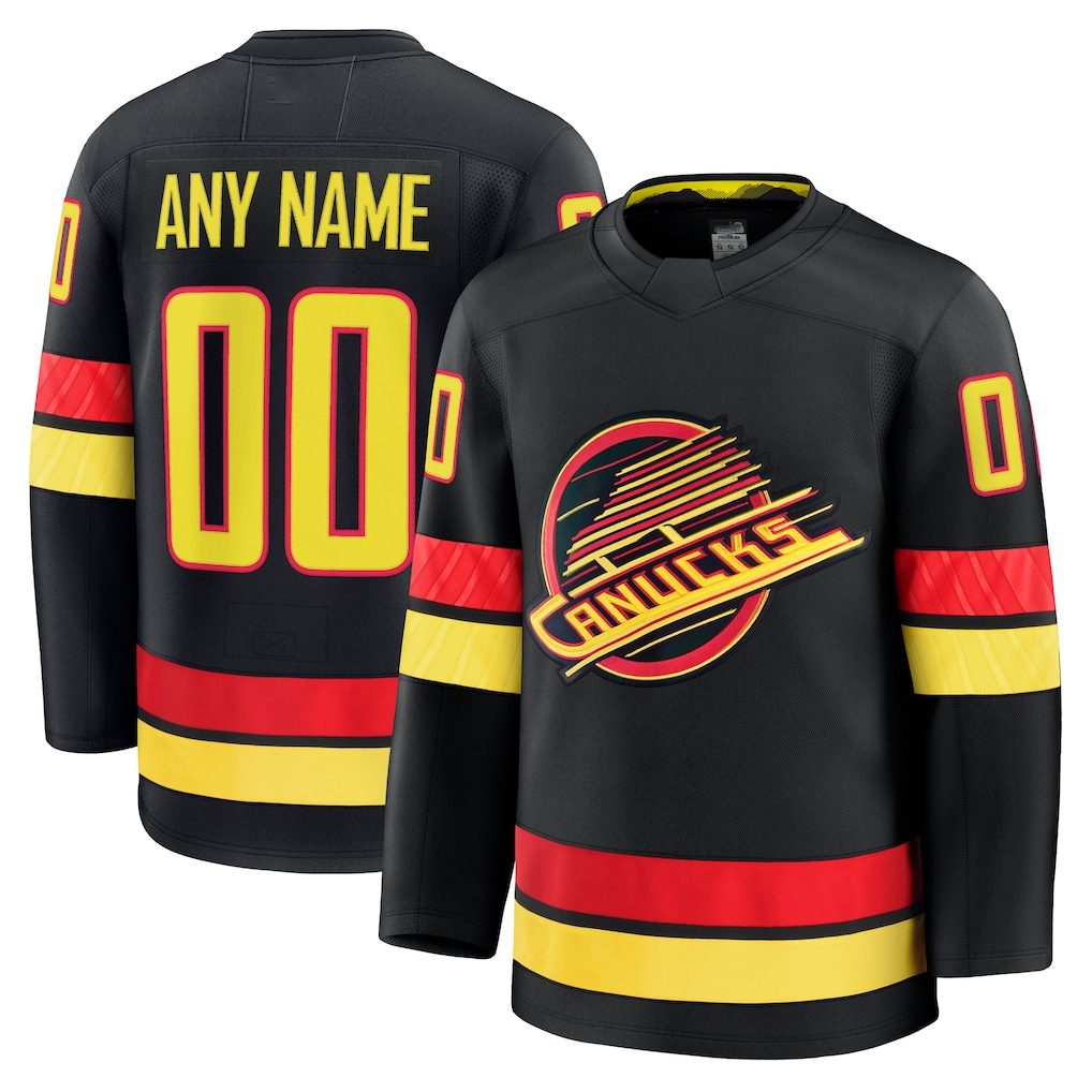 TRASK Custom V.Canucks Black Alternate Premium Jerseys