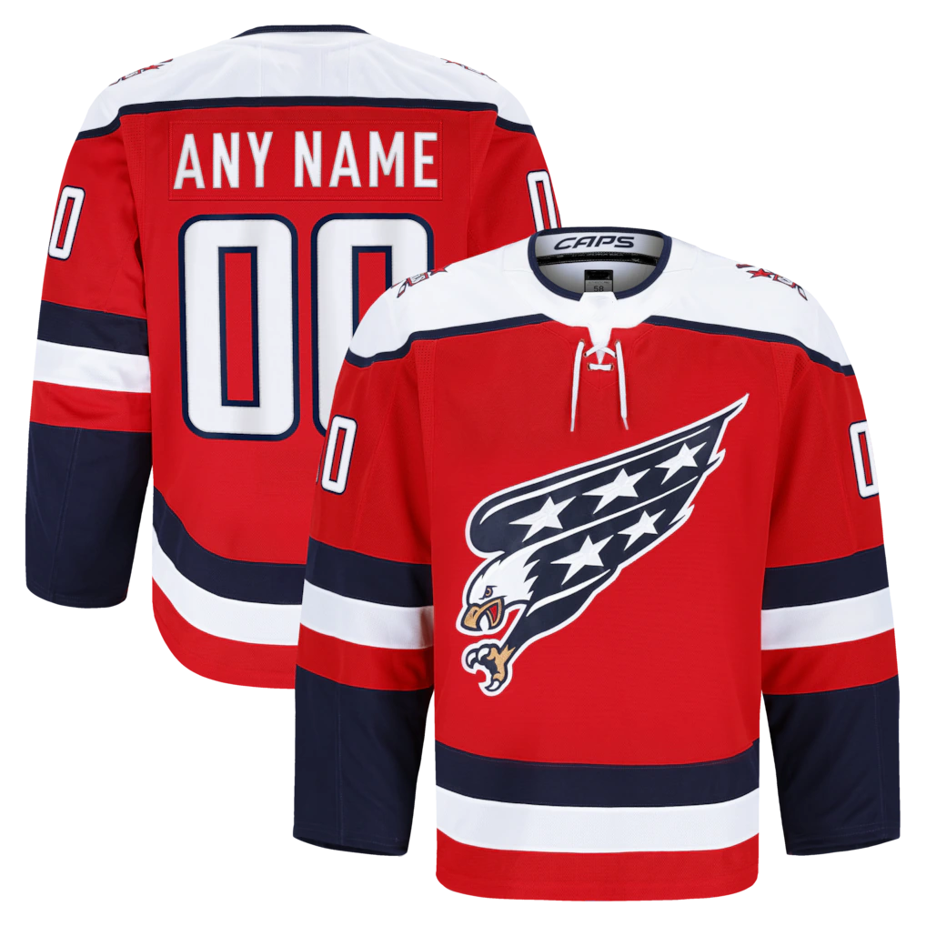 TRASK Custom W.Capitals Red Alternate Authentic Pro Jerseys