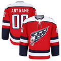 TRASK Custom W.Capitals Red Alternate Authentic Pro Jerseys