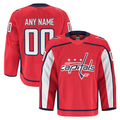 TRASK Custom W.Capitals Red Home Authentic Pro Jerseys