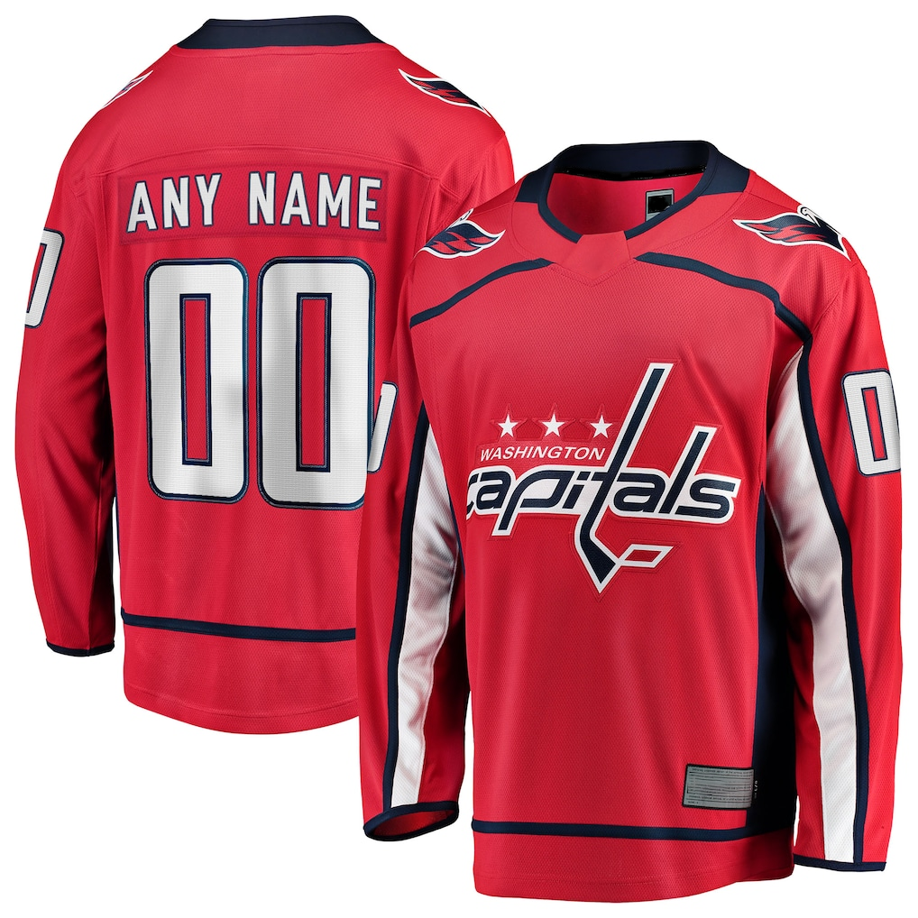 TRASK Custom W.Capitals Red Home Premium Jerseys