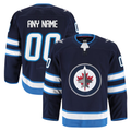TRASK Custom W.Jets Navy Home Authentic Pro Jerseys