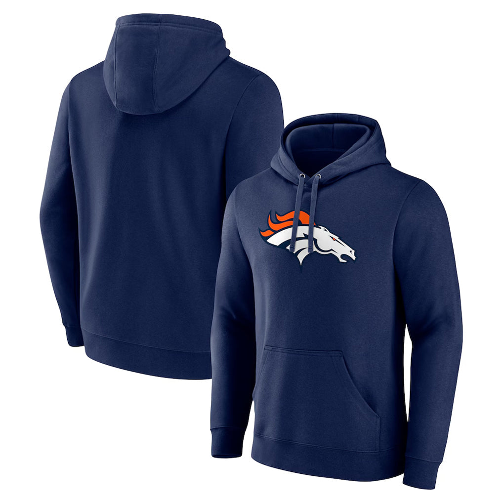 TRASK D.Broncos Navy Pullover Hoodie Limited Blank Player Stitched Jerseys