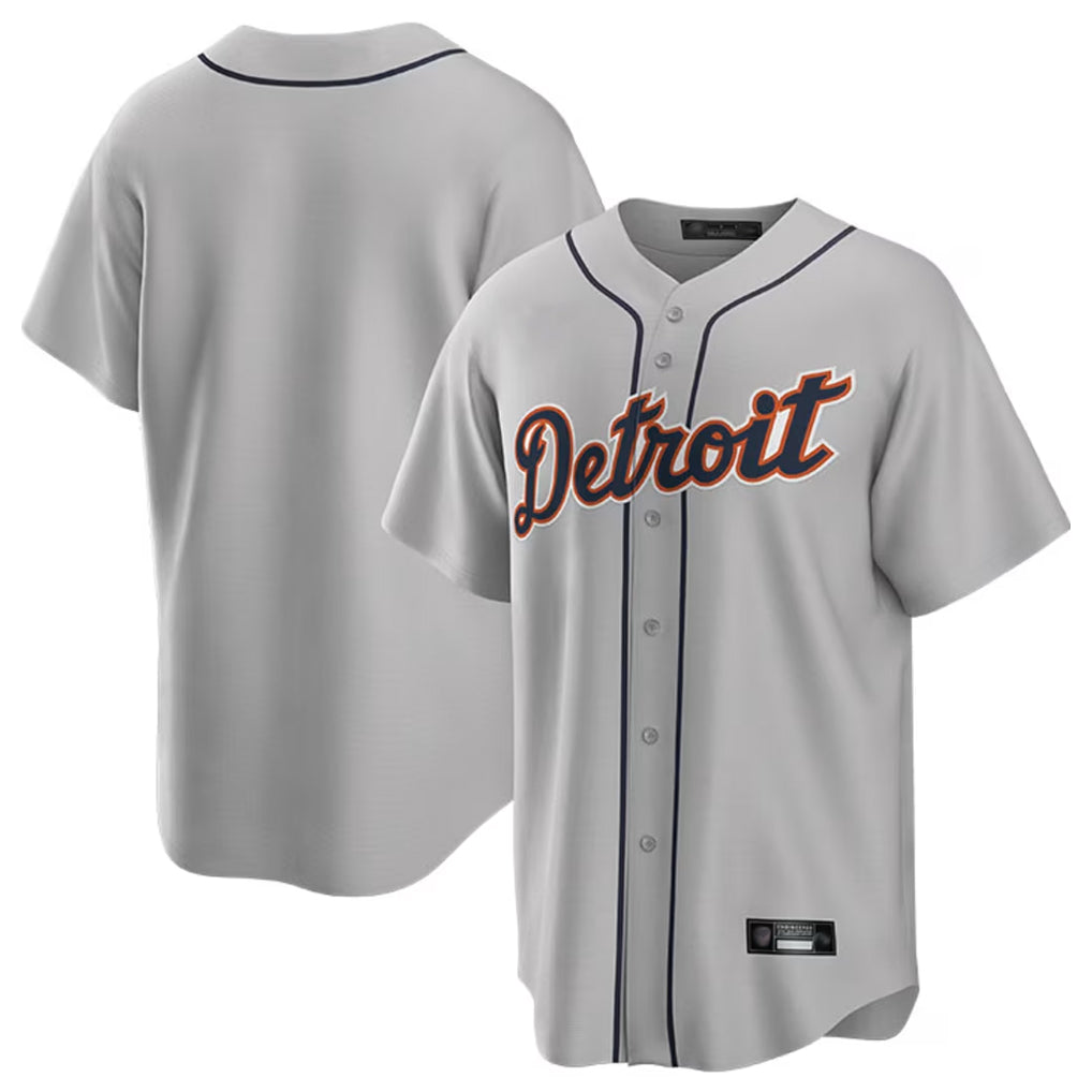 TRASK D.Tigers Gray Home Game Blank Player Stitched Jerseys
