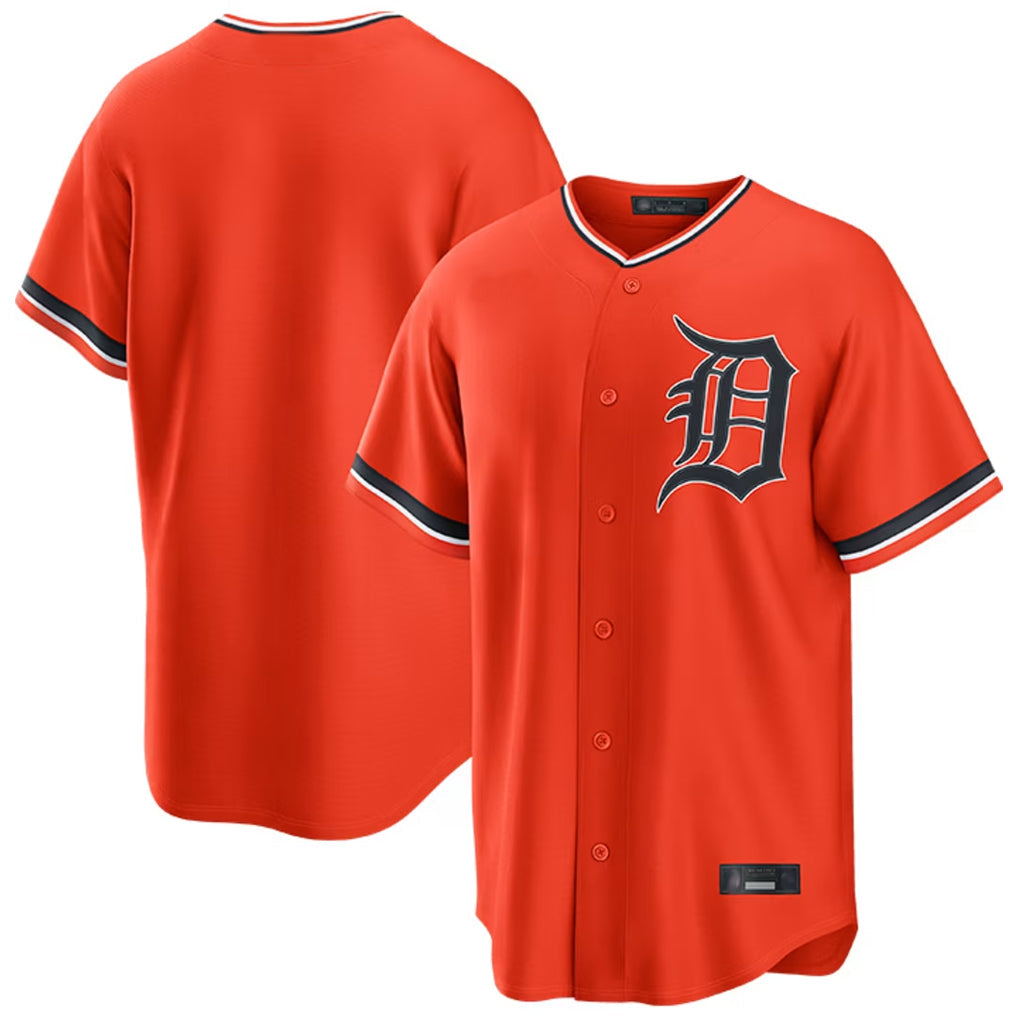 TRASK D.Tigers Orange Home Game Blank Player Stitched Jerseys