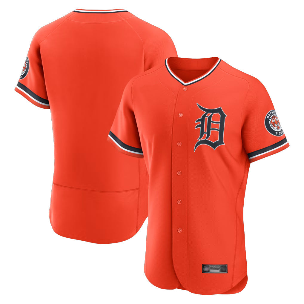TRASK D.Tigers Orange Limited Elite Home Blank Player Stitched Jerseys