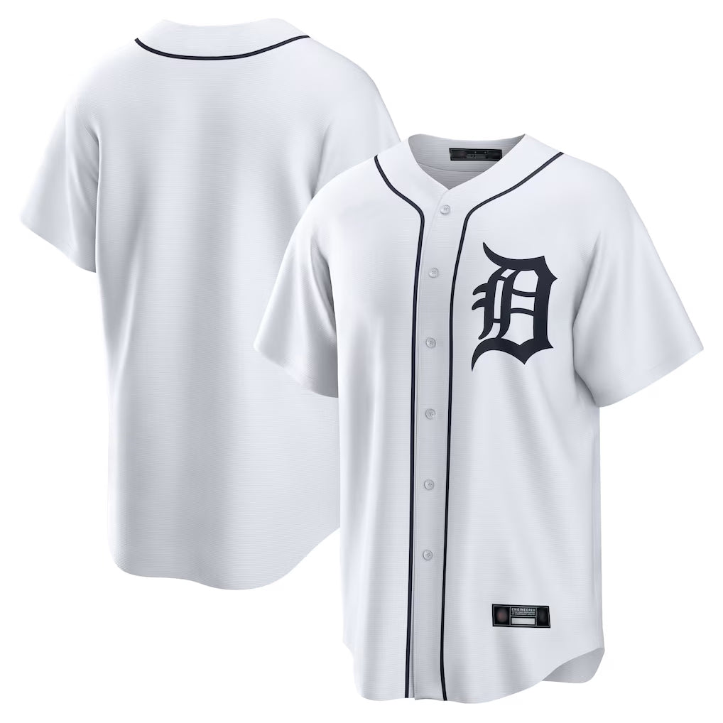TRASK D.Tigers White Home Game Blank Player Stitched Jerseys