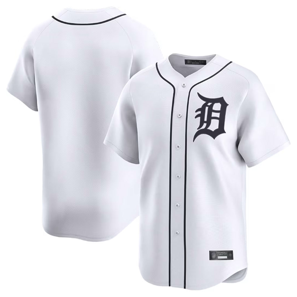 TRASK D.Tigers White Home Limited Blank Player Stitched Jerseys