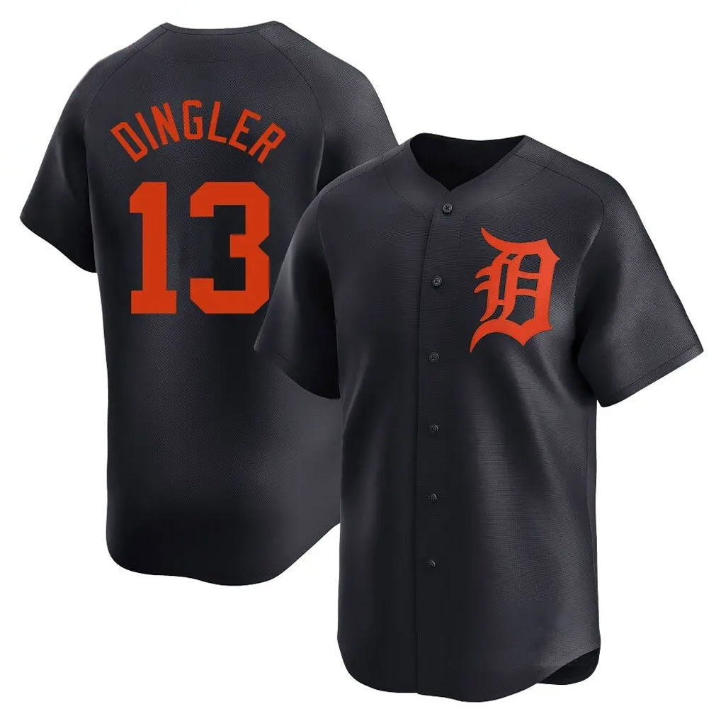 TRASK D.Tigers #13 Dillon Dingler Player Navy Home Limited Stitched Jerseys