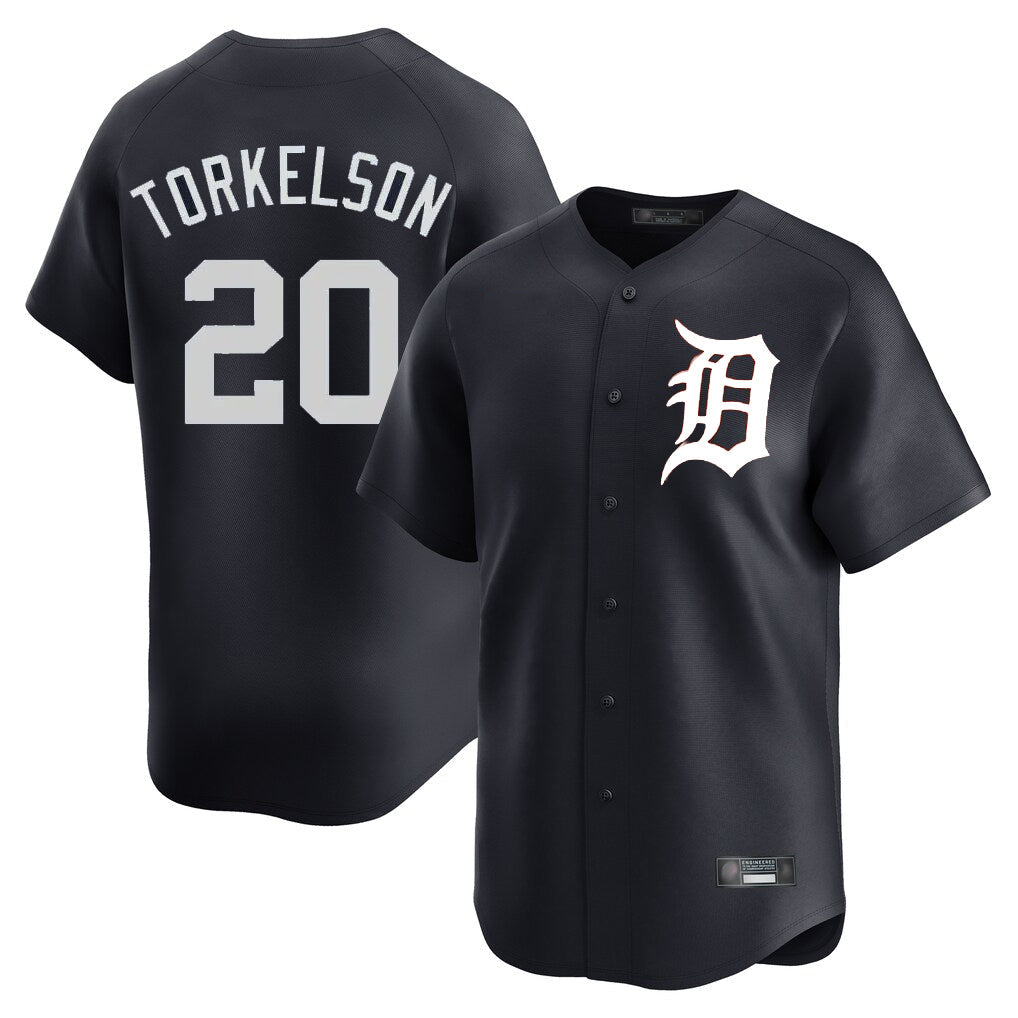 TRASK D.Tigers #20 Spencer Torkelson Player Navy Home Limited Game Stitched Jerseys