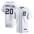 TRASK D.Tigers #20 Spencer Torkelson Player White Home Limited Stitched Jerseys
