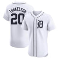 TRASK D.Tigers #20 Spencer Torkelson Player White Limited Elite Home Stitched Jerseys