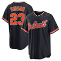 TRASK D.Tigers #23 Kirk Gibson Player Navy Home Game Stitched Jerseys