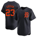 TRASK D.Tigers #23 Kirk Gibson Player Navy Home Limited Stitched Jerseys