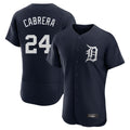 TRASK D.Tigers #24 Miguel Cabrera Player Navy Limited Elite Home Stitched Jerseys