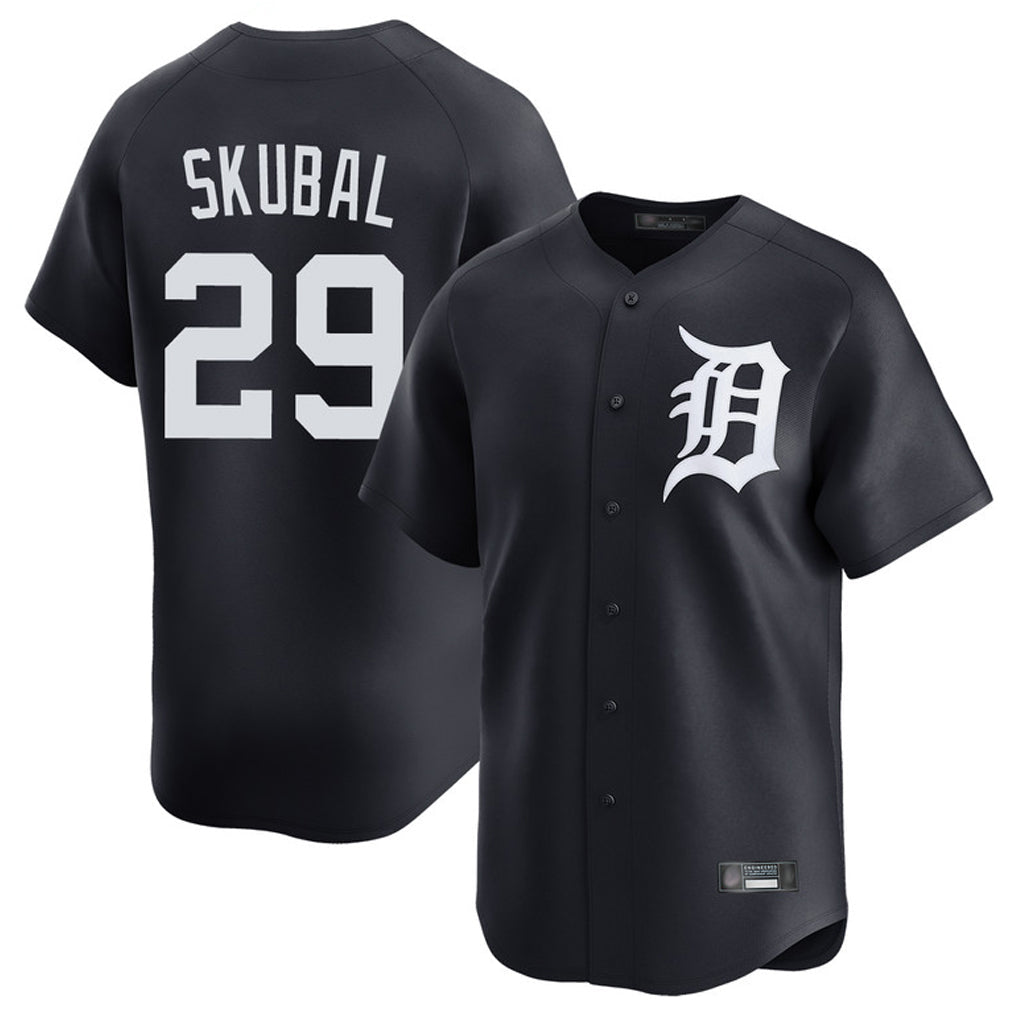 TRASK D.Tigers #29 Tarik Skubal Player Navy Home Limited Game Stitched Jerseys