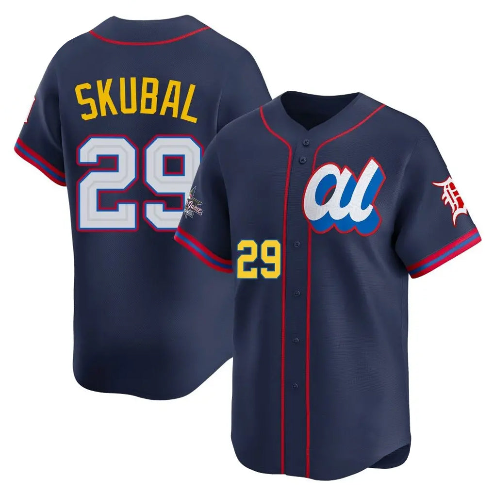 TRASK D.Tigers #29 Tarik Skubal Player Navy Limited American League All-Star Edition Stitched Jerseys