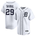 TRASK D.Tigers #29 Tarik Skubal Player White Home Limited Stitched Jerseys