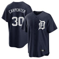 TRASK D.Tigers #30 Kerry Carpenter Player Navy Game Home Stitched Jerseys